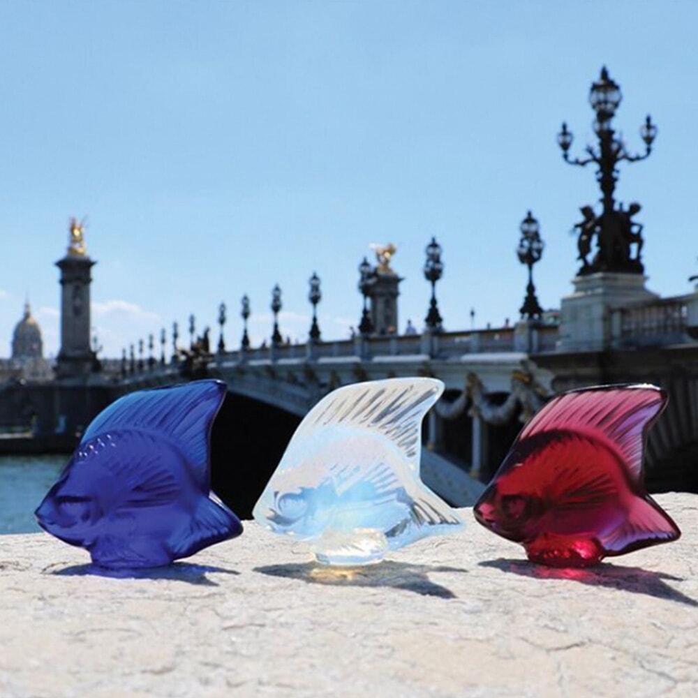 LALIQUE クリスタルフィッシュ ラリック Amazon.com: Lalique Crystal Pale Turquoise Fish Sculpture : Home